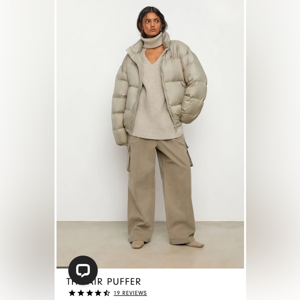 Oak + Fort The Air Puffer XS Laurel Oak NWT